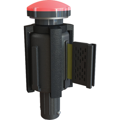 PLUS Barrier System Strobe Light Bracket & Red Strobe Light, Black Helyx Safety & Industrial Supplies