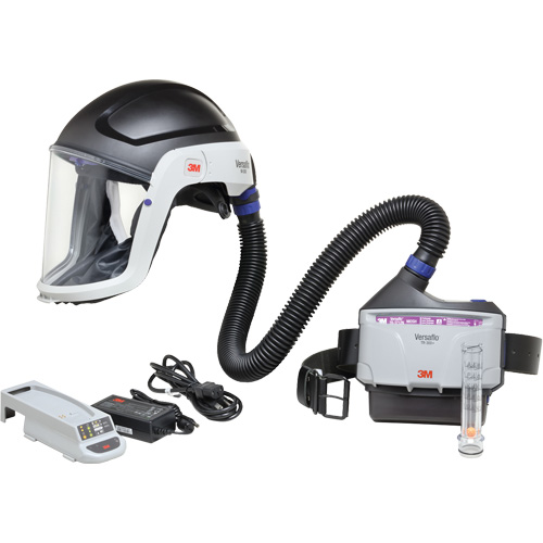 Versaflo Heavy Industry PAPR Kit, Headcover & Faceshield, Lithium-Ion Battery Helyx Safety & Industrial Supplies