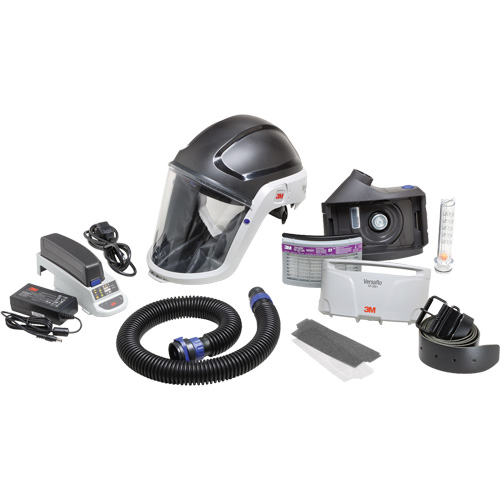 Versaflo Heavy Industry PAPR Kit, Headcover & Faceshield, Lithium-Ion Battery Helyx Safety & Industrial Supplies