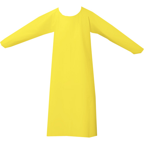 CoverMe Gown, One Size, Yellow, Polyurethane Helyx Safety & Industrial Supplies
