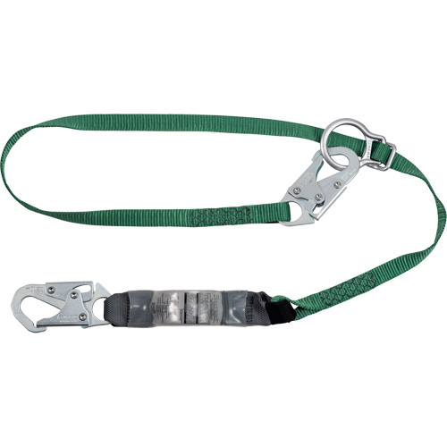 V-Series Tie-Back Lanyard, 6', Rebar Hook Center, Snap Hook Leg Ends, Polyester Helyx Safety & Industrial Supplies