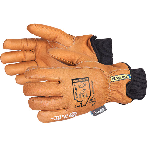 Endura&reg; Deluxe Winter Driver's Glove, X-Small, Grain Goatskin Palm, Thinsulate Inner Lining Helyx Safety & Industrial Supplies