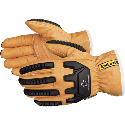 Endura&reg; Anti-Impact Driver's Gloves, X-Small, Grain Goatskin Palm, Thinsulate Inner Lining Helyx Safety & Industrial Supplies