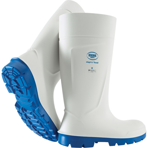 Bekina&reg; Steplite Food Safety Boots, Polyurethane, Steel Toe, Size 4 Helyx Safety & Industrial Supplies
