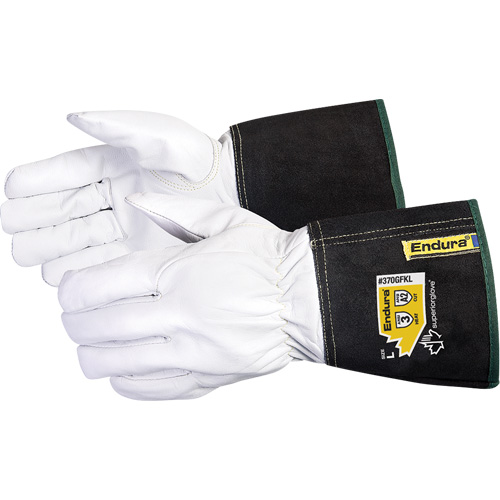 Gants de soudage &agrave; l'arc TIG Endura, Cuir fleur de ch&egrave;vre, Taille Moyen Helyx Safety & Industrial Supplies