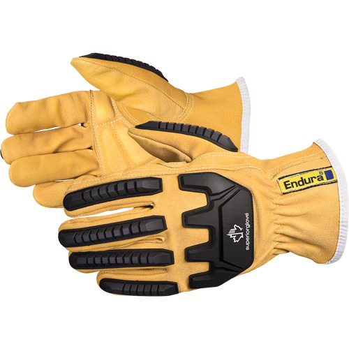 Endura&reg; Anti-Impact Driver's Gloves, Small, Grain Goatskin Palm Helyx Safety & Industrial Supplies