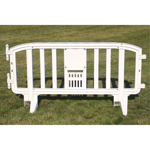 Barricade Movit, Emboîtables, 78" lo x 39" h, Blanc Helyx Safety & Industrial Supplies