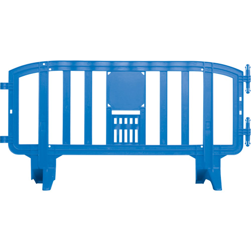 Movit Barricade, Interlocking, 78" L x 39" H, Blue Helyx Safety & Industrial Supplies