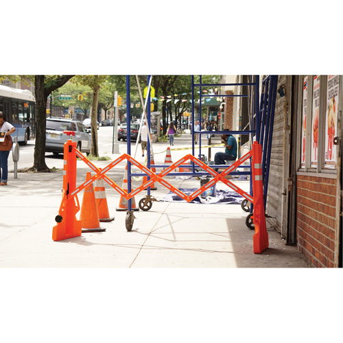 Multi-Gate Barricade, 43" H x 90" L, Orange Helyx Safety & Industrial Supplies