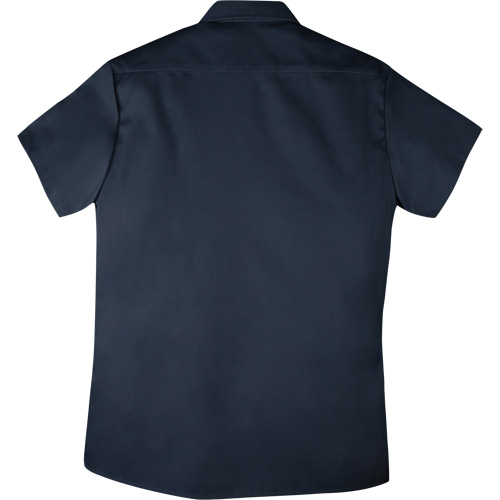Chemise de travail &agrave; manches courtes en tissu crois&eacute; avec boutons-pression, Hommes, Petit, Bleu marine Helyx Safety & Industrial Supplies