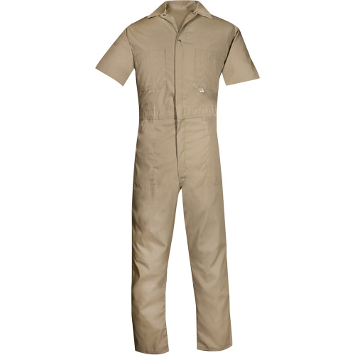 Short-Sleeved Coveralls, Men's, Tan, Size Medium (Tall) Helyx Safety & Industrial Supplies