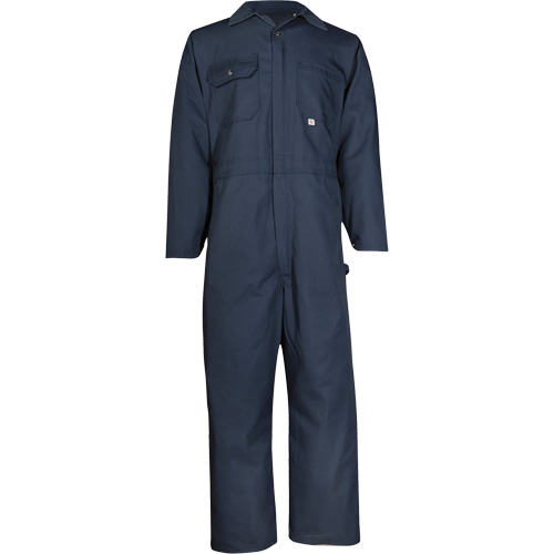 Twill Deluxe Coveralls, Men's, Navy Blue, Size 56 Helyx Safety & Industrial Supplies