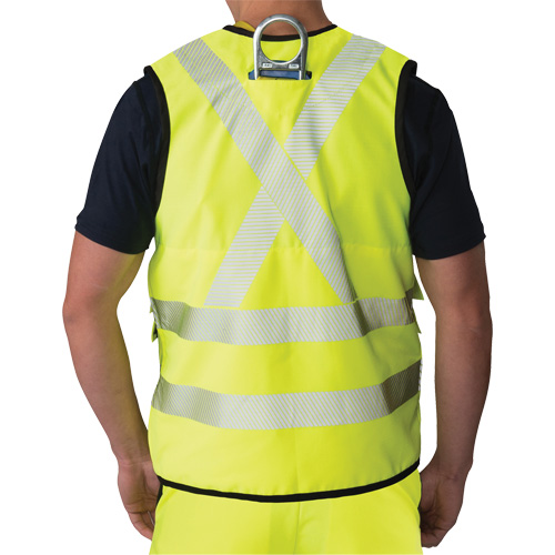 Veste antid&eacute;chirure pour arpenteur, Jaune lime haute visibilit&eacute;, Petit, Polyester Helyx Safety & Industrial Supplies
