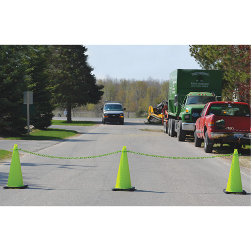Ensemble de c&ocirc;nes de signalisation et chaînes, 36", Vert Helyx Safety & Industrial Supplies