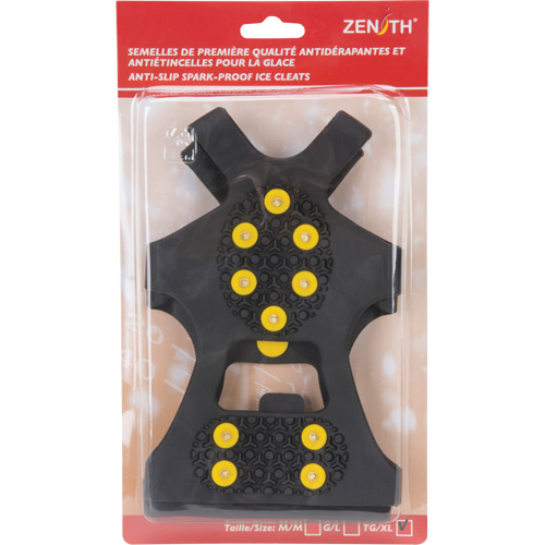 Anti-Slip Spark-Proof Ice Cleats, Brass, Stud Traction, X-Large Helyx Safety & Industrial Supplies