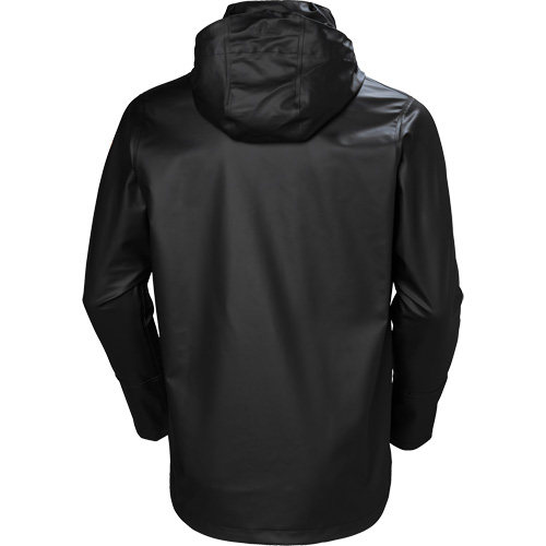 Gale Rain Jacket, Polyester/Polyurethane, Large, Black Helyx Safety & Industrial Supplies
