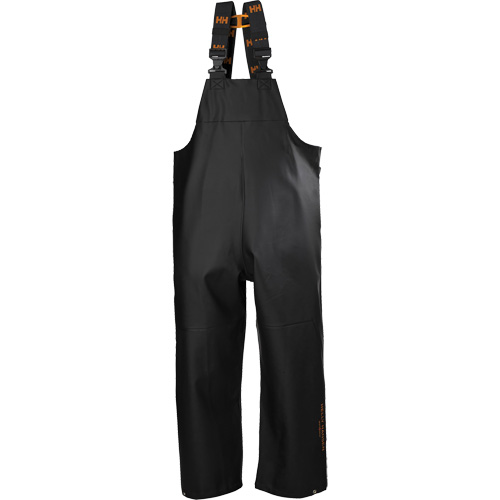 Gale Rain Bib Pants, 4X-Large, Polyester, Black Helyx Safety & Industrial Supplies