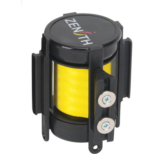 Cassette de ruban magn&eacute;tique pour barri&egrave;re de contr&ocirc;le des foules personnalis&eacute;e, Attention ne pas entrer, 7', Ruban Jaune Helyx Safety & Industrial Supplies