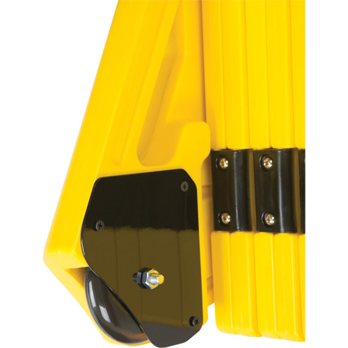 Barri&egrave;re mobile portative, 40" h x 13' lo, Jaune Helyx Safety & Industrial Supplies