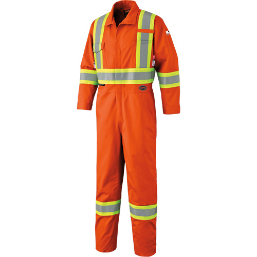 7705 FR-Tech&reg; High Visibility Coveralls, Size 36, Orange Helyx Safety & Industrial Supplies