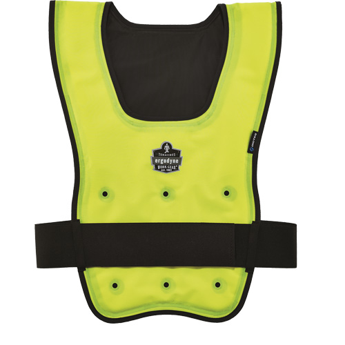 Chill-Its&reg; 6687 Economy Dry Evaporative Cooling Vest, Large/X-Large, High Visibility Lime-Yellow Helyx Safety & Industrial Supplies