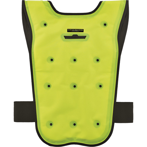 Chill-Its&reg; 6687 Economy Dry Evaporative Cooling Vest, Large/X-Large, High Visibility Lime-Yellow Helyx Safety & Industrial Supplies