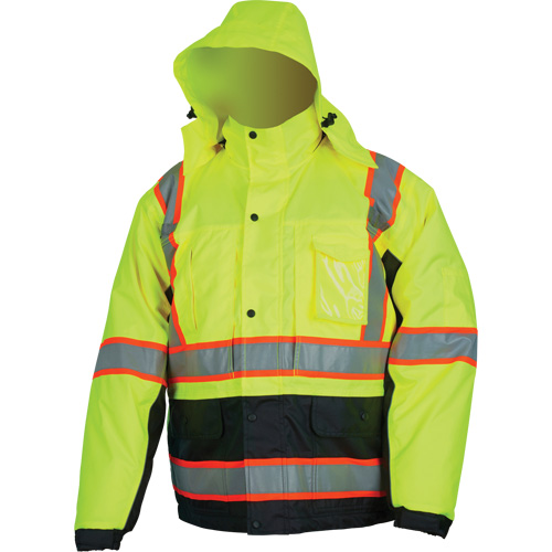 Veste isol&eacute;e haute visibilit&eacute;, Polyester/Polyur&eacute;thane, Jaune lime haute visibilit&eacute;, Petit Helyx Safety & Industrial Supplies