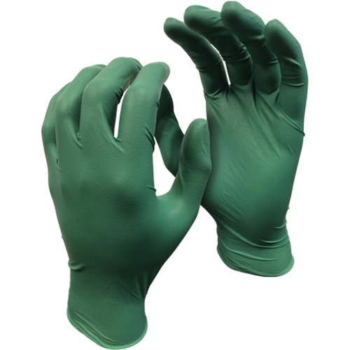 Gants 5559PF Green Monkey, Petit, Nitrile, 4 mils, Sans poudre, Vert Helyx Safety & Industrial Supplies