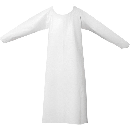CoverMe Gowns, One Size, White, Polyurethane Helyx Safety & Industrial Supplies