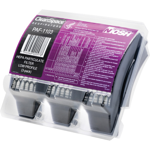 Filtres HEPA minces, Particules, Paquet de 3 Helyx Safety & Industrial Supplies
