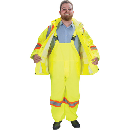 RZ1000 Rain Suit, Polyester, Small, High Visibility Lime-Yellow Helyx Safety & Industrial Supplies