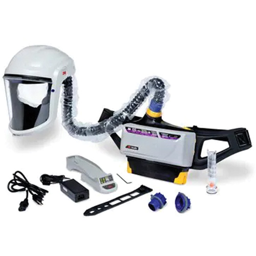 Trousse d'ensemble respirateur d'&eacute;puration d'air propuls&eacute; pour peintre Versaflo, Capuchon & visi&egrave;re, Pile Lithium-ion Helyx Safety & Industrial Supplies