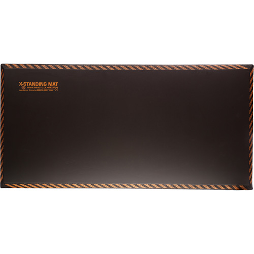 Anti-Fatigue Standing Mat, Smooth, 18" x 36" x 1", Black, Rubber Helyx Safety & Industrial Supplies