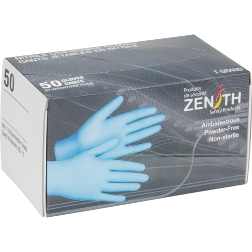 Vending Pack Disposable Gloves, Medium, Nitrile, 4.5-mil, Powder-Free, Blue Helyx Safety & Industrial Supplies