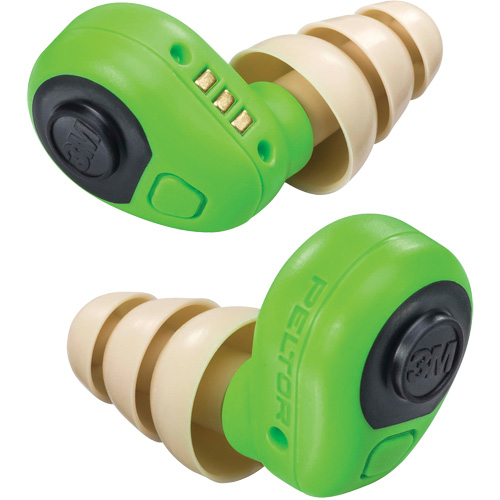 Peltor Electronic Earplugs, Uncorded, Pair - Plastic Case, 23 dB NRR, Large/Medium/Small Helyx Safety & Industrial Supplies