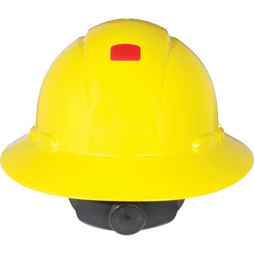 Casque de s&eacute;curit&eacute; &agrave; bordure compl&egrave;te avec capteur Uvicator, Suspension Rochet Helyx Safety & Industrial Supplies