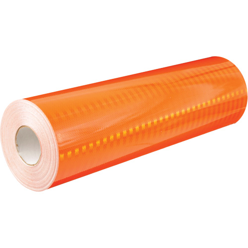 High Intensity Prismatic Grade Reflective Sheeting, 2" W x 150' L, 19 mils, Orange Helyx Safety & Industrial Supplies