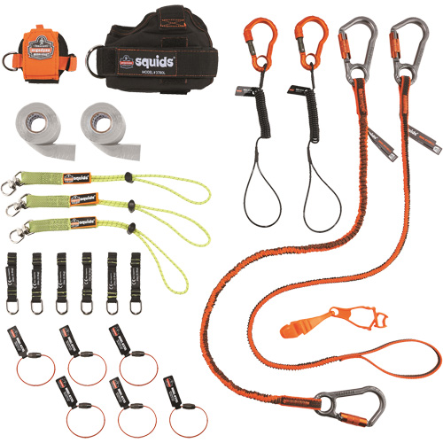 Squids&reg; 3183 Carpenter & Laborer's Tool Tethering Kit Helyx Safety & Industrial Supplies