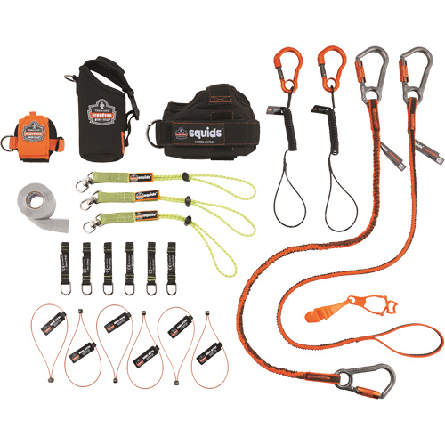Trousse de longes de fixation d'outils pour vitrier 3185 Squids Helyx Safety & Industrial Supplies