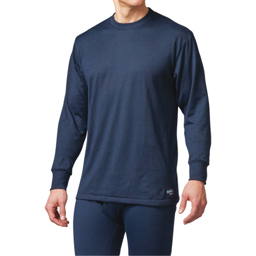 FR Base Layer Long Sleeve T-Shirt, Small, Navy Blue Helyx Safety & Industrial Supplies