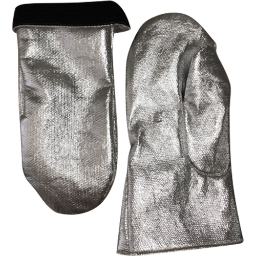 Mitaine de soudage r&eacute;sistant &agrave; la chaleur, Carbone aluminis&eacute;/Cuir, Taille unique, Prot&egrave;ge jusqu'&agrave; 800° F (426.66° C) Helyx Safety & Industrial Supplies