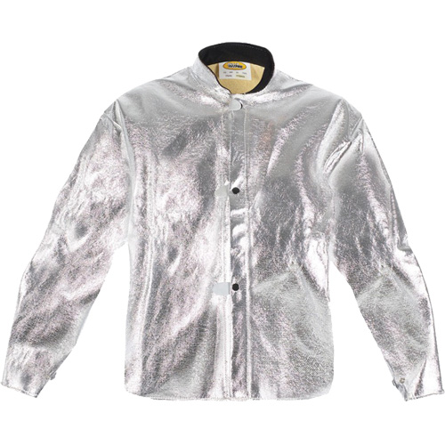 Heat Resistant Jacket, Large, Aluminized Kevlar&reg; Helyx Safety & Industrial Supplies
