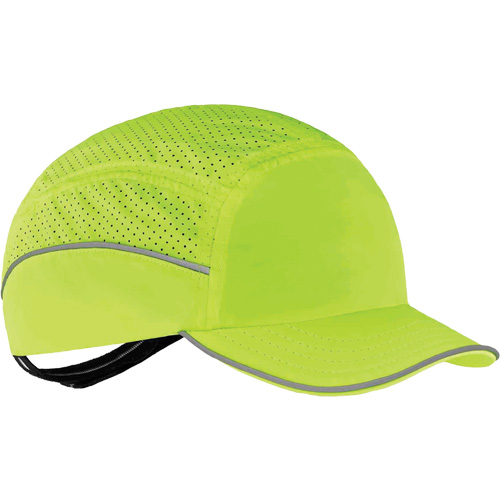 Skullerz&reg; 8955 Lightweight Bump Cap Hat, High Visibility Lime Green Helyx Safety & Industrial Supplies