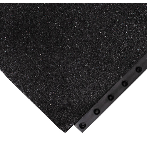 24/Seven&reg; Locksafe&reg; Anti-Fatigue Mat, Textured, 3' x 3' x 5/8", Black, Nitrile Helyx Safety & Industrial Supplies
