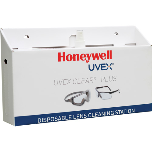 Poste de nettoyage jetable de lentilles Uvex Clear Plus, Carton, 16" lo x 3,19" p x 9,25" h Helyx Safety & Industrial Supplies