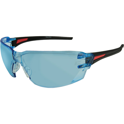 Lunettes de s&eacute;curit&eacute; Nevosa, Lentille Bleu p&acirc;le, Anti-&eacute;gratignures, R&eacute;pond ou surpasse la norme CSA Z94.3 Helyx Safety & Industrial Supplies