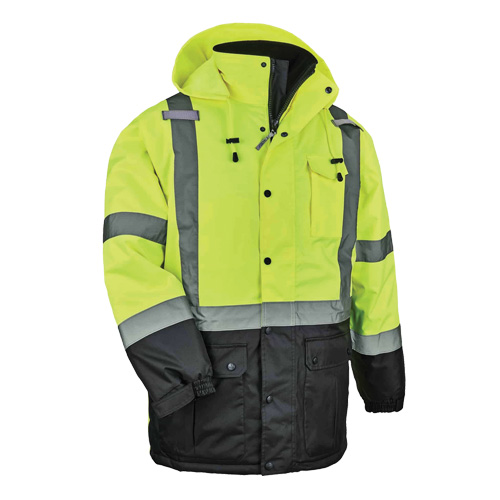 Parka thermique GloWear 8384 de Type R, Jaune lime haute visibilit&eacute;, Grand Helyx Safety & Industrial Supplies