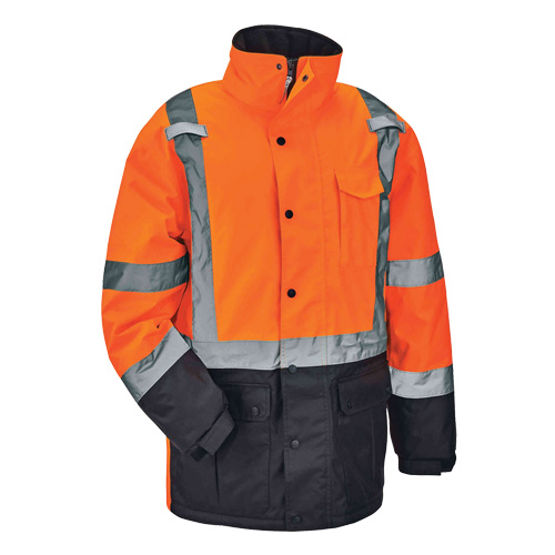 GloWear&reg; 8384 Type R Thermal Parka, High Visibility Orange, Large Helyx Safety & Industrial Supplies