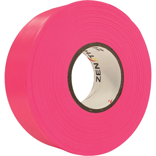 Flagging Tape, 1.1875" W x 164' L, Fluorescent Pink Helyx Safety & Industrial Supplies