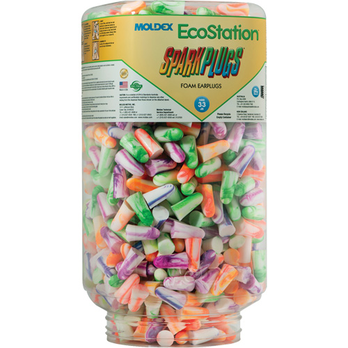 EcoStation SparkPlugs&reg; Earplug Refill, Bulk - Canister Helyx Safety & Industrial Supplies